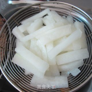 蚝油蒜米冬瓜条的做法步骤：4
