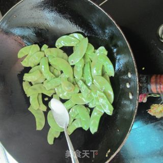 清炒扁豆的做法步骤：5