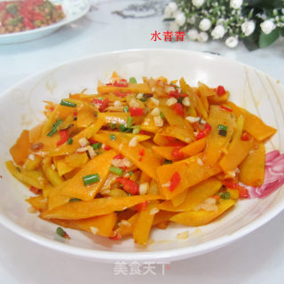 小炒老南瓜片的做法步骤：9