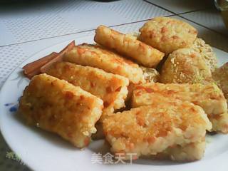脆香米饭糕的做法步骤：8