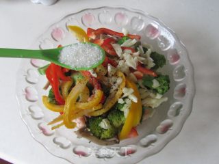 鲜菇虾仁西兰花的做法步骤：8
