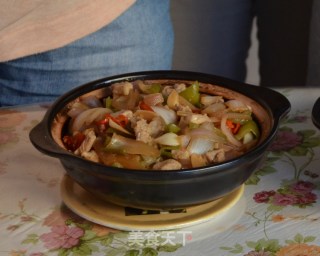 洋葱炒肉煲仔饭的做法步骤：17