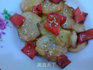 黑胡椒土豆片的做法步骤：8