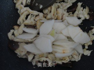 梨炒鸡的做法步骤：6
