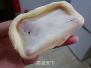 【黄桃香酥面包块】多重口感的小清新水果面包的做法步骤：6