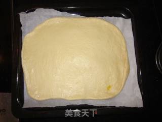 【黄桃香酥面包块】多重口感的小清新水果面包的做法步骤：13