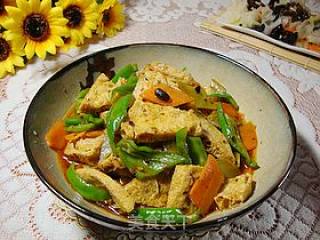 武汉特色风味豆制品------【豉椒脆皮豆腐】的做法步骤：20