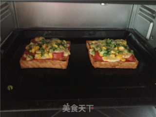 快手早餐----吐司披萨的做法步骤：7