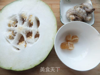 冬瓜酿虾的做法步骤：1