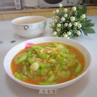 蒜片丝瓜的做法步骤：10