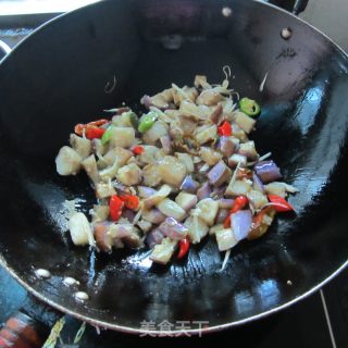 姜丝茄丁的做法步骤：9