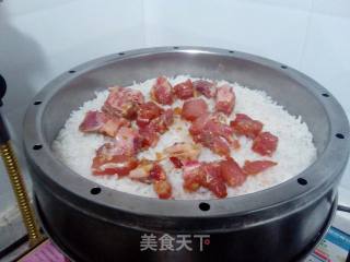 排骨蒸饭的做法步骤：7