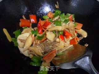 炒杏鲍菇的做法步骤：5