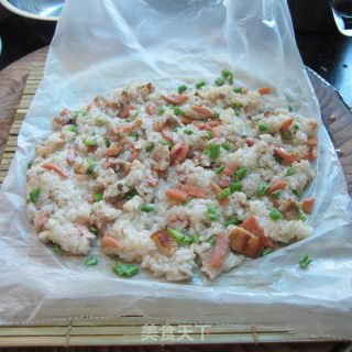 肉花肠饭团的做法步骤：9