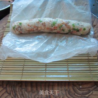 肉花肠饭团的做法步骤：11