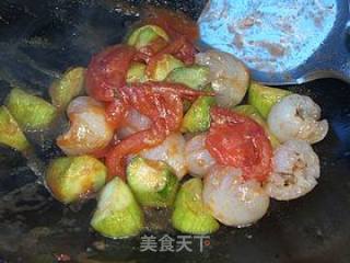 丝瓜炒荔枝的做法步骤：7