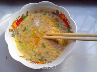 营养美味简易早餐———鸡蛋黄瓜火腿肉末小葱饼的做法步骤：6