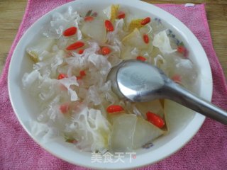 蜜娇颜（蜂蜜）银耳梨杞羹的做法步骤：10