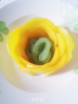 纯净的素食主义——蒟蒻芒果花的做法步骤：4