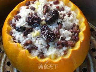 南瓜糯米饭的做法步骤：6
