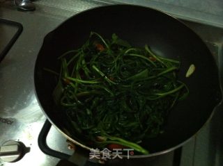 椒丝腐乳空心菜的做法步骤：5