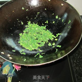 苋菜叶煎蛋的做法步骤：5