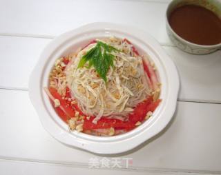 【清凉杂果鸡丝凉面】夏末做上一款清新讨喜的凉面的做法步骤：8
