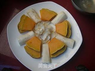 百合蒸南瓜的做法步骤：3