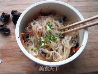 凉拌魔芋粉丝 减肥代餐推荐美食的做法步骤：6