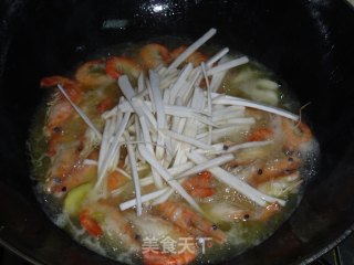 虾煮杏鲍菇的做法步骤：7