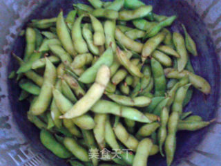 五香盐水毛豆的做法步骤：1