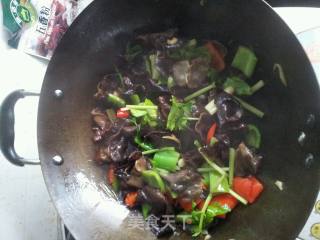 木耳炒肉片的做法步骤：4
