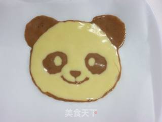 亲子料理---可爱的熊猫松饼的做法步骤：12