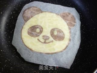 亲子料理---可爱的熊猫松饼的做法步骤：14
