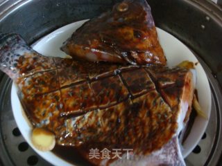 蒸罗非鱼的做法步骤：3