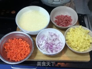 【上班族快手菜の土豆蛋包饭】的做法步骤：1