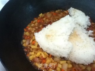 【上班族快手菜の土豆蛋包饭】的做法步骤：5