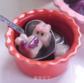 兔子芋圆~情侣芋圆~~芋圆也卖萌~~的做法步骤：14