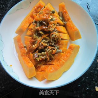 酸豆角蒸南瓜的做法步骤：5