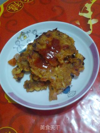 鱼冻番茄蒜香煎饼的做法步骤：8