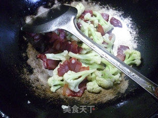 腊肉炒双花的做法步骤：7
