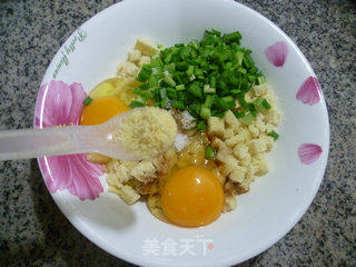 韭菜玉米馒头煎饼的做法步骤：8