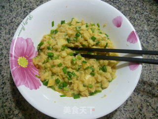 韭菜玉米馒头煎饼的做法步骤：10