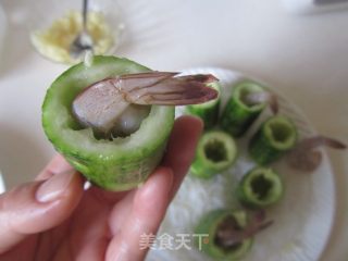 虾仁粉丝蒸丝瓜的做法步骤：8