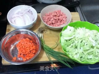 【上班族快手菜の中式蔬菜饼（大阪烧）】的做法步骤：1