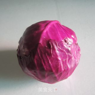 凉拌紫色包菜丝的做法步骤：1