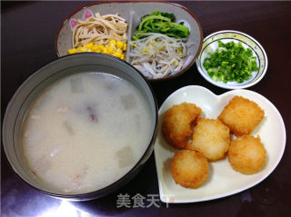 【老桃七厨房】日本料理 大骨汤泡粢饭糕 (or炸饭团)的做法步骤：9