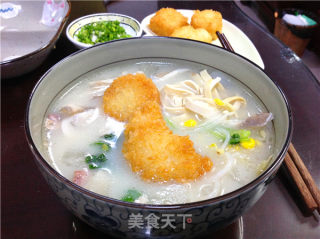 【老桃七厨房】日本料理 大骨汤泡粢饭糕 (or炸饭团)的做法步骤：11
