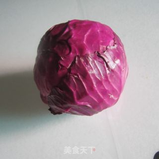 素炒紫色包菜的做法步骤：1