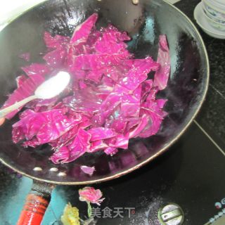 素炒紫色包菜的做法步骤：5